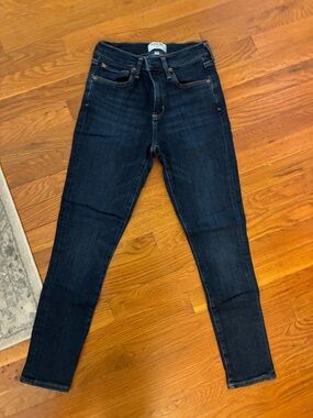 AGOLDE Dark Indigo High-Rise Skinny Jeans - size 26